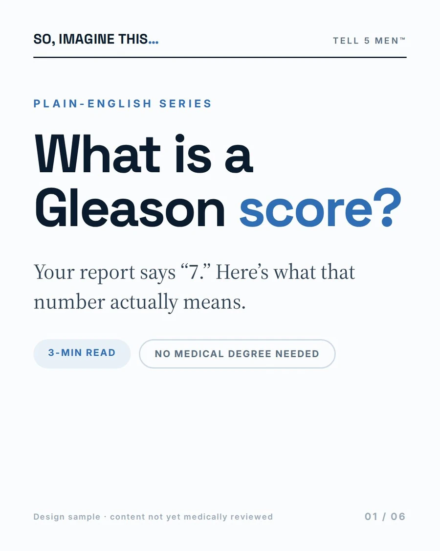 Cover of the So, Imagine This editorial sample about Gleason scores